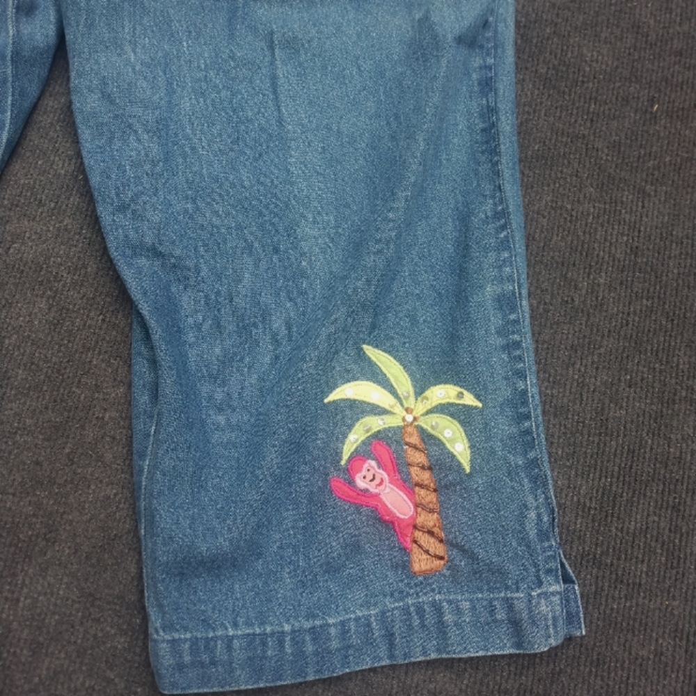 Vintage Monkey Denim Bib Overalls - Picture 7 of 8